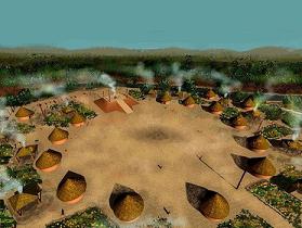 Creek Indians lived in Celtic forts and round houses